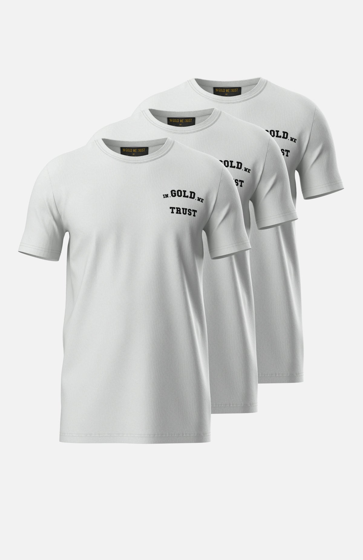 zien Irrigatie wol 3-Pack T-shirts White