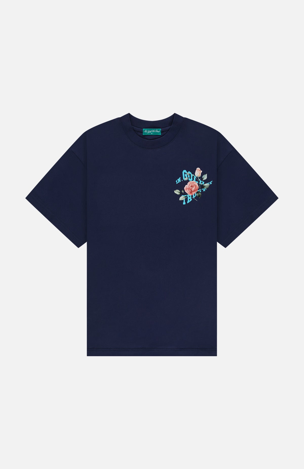 De tuin donkerblauw